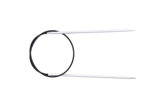 Gjestal Garn Rundpinner aluminium. 40 cm