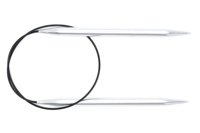 Gjestal Garn Rundpinner aluminium. 60 cm