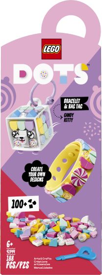LEGO DOTS Godtekatt – armbånd og bag-merke 41944