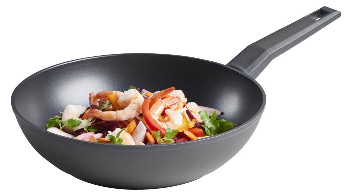 Wok stekepanne sort