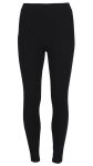 Basic leggings med børstet innside sort