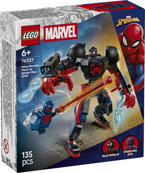 Miles Morales-robot mot Spider-Man 2099 Miles Morales-robot mot Spider-Man 2099