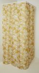 Dusjgardin 180x200cm sennep-hvit sennep/hvit