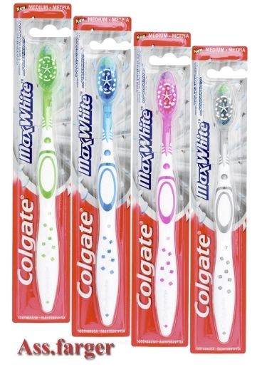 Colgate Tannbørste Max White Medium medium