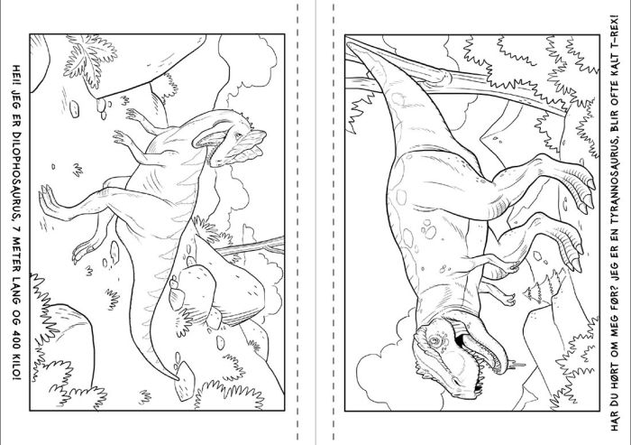DINOSAURER! FARGELEGGINGSBOK