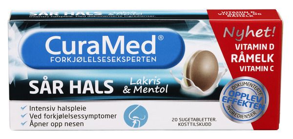 Curamed Sår Hals Lakris & Mentol lakris & mentol