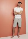 Basic Michael college shorts grå