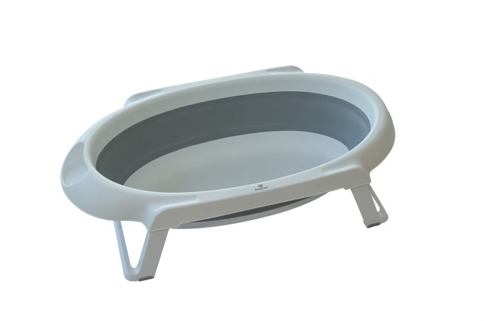 BabyDan sammenleggbar badebalje hvit/grå