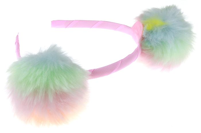 Hårbøyle med pom poms Original..