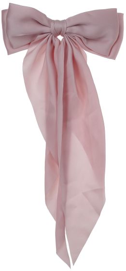 EMMA Hårklemme med sløyfe sateng Rosa