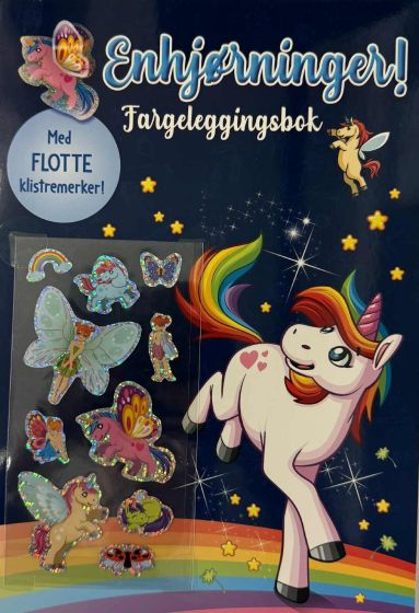 ENHJØRNINGER! FARGELEGGINGSBOK Original