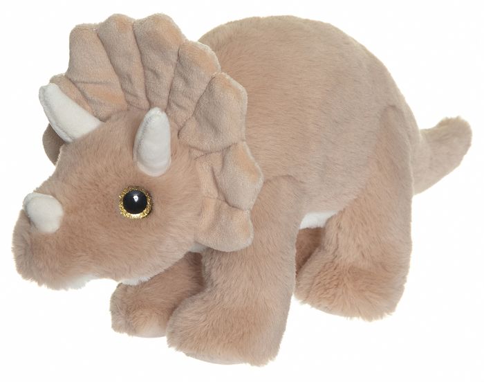 Dino Triceratops beige 40 cm Grønn