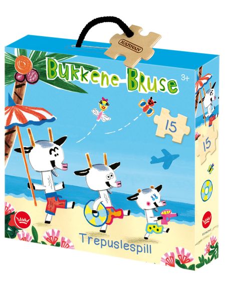 Trepuslespill Bukkene Bruse 15 biter .
