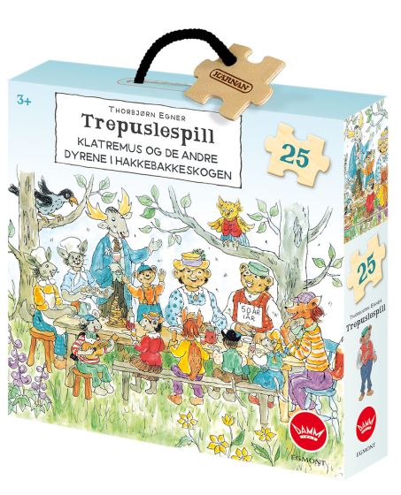 Damm Egmont Hakkebakkeskogen 25 biter trepusle original.