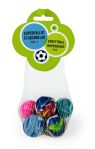 Sprettballer i nett 3cm 6pk flerfarget