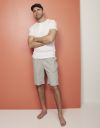 Basic Michael college shorts grå