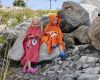 Little Monster hettehåndkle Oransje
