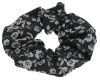 Schrunchie blomstret Brun