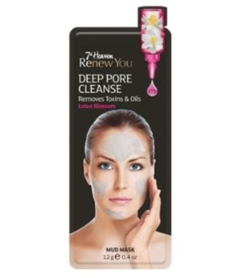 MJ 7th Heaven Renew You Deep Pore Cleanse Mud Mask lotus blossom