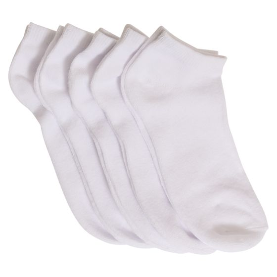 Sneakersokker 5pk Hvit