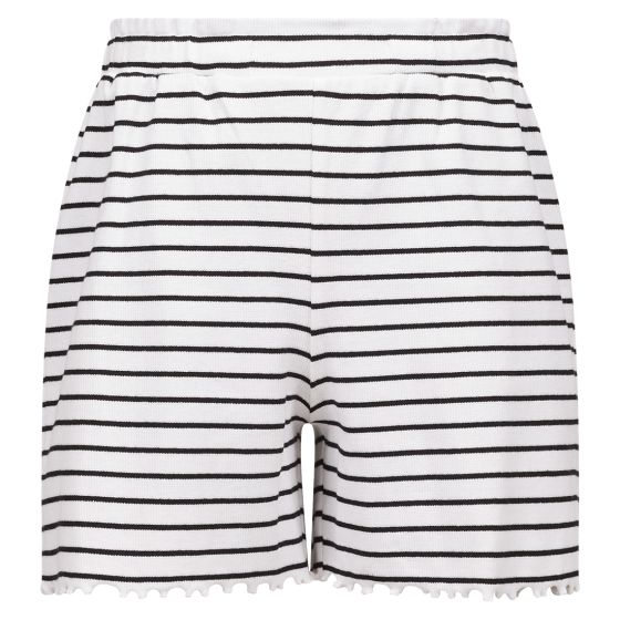 Shorts ribbestrikket Malin Hvit/sort