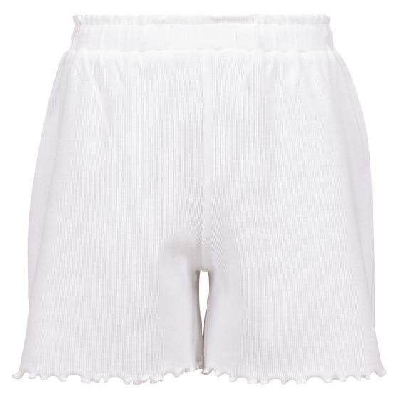 Shorts ribbestrikket Malin Hvit