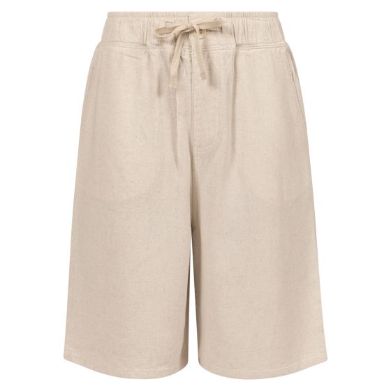 Shorts i linmiks Lys beige..