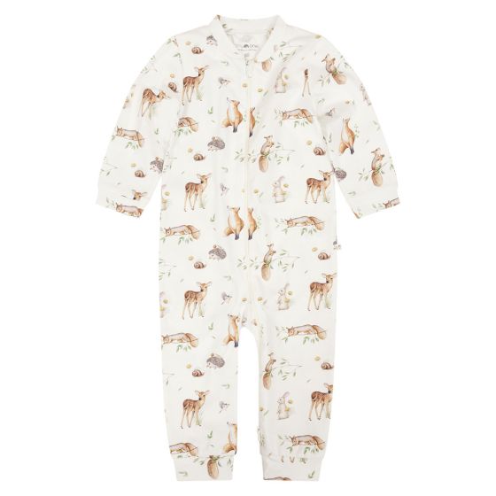 Pyjamas med print Skogsdyr .
