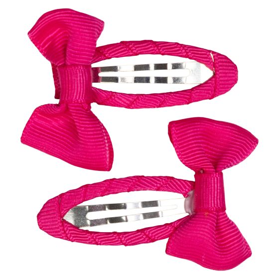 Hårpynt sløyfe clic clacs 2pk Rosa.