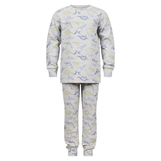 Pyjamas ribbestrikket Grå-blå