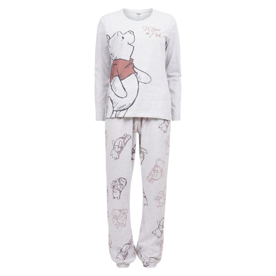 Ole Brum pyjamassett med mønster Grå.