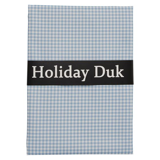 Holiday duk turkis-hvit.