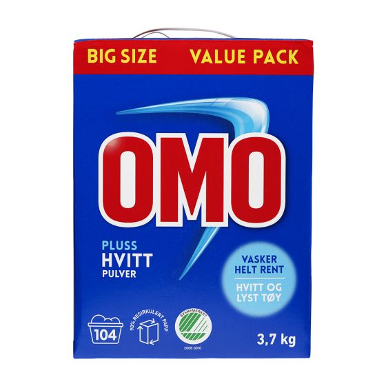 OMO Pluss Hvitt 3,7kg 