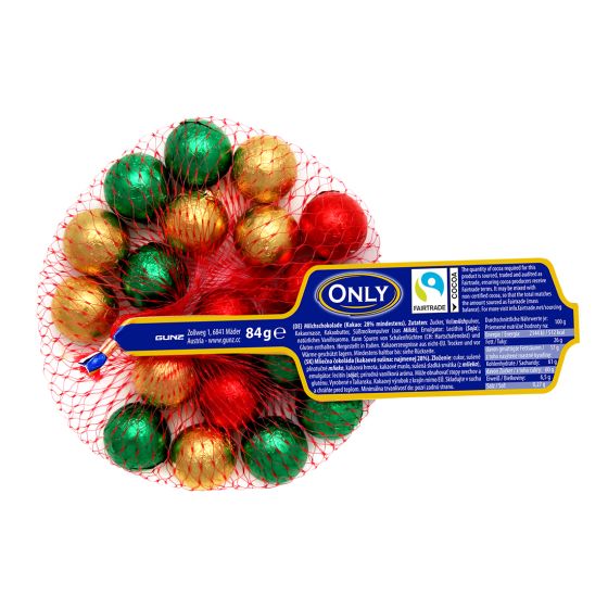 Sjokolade i nett 88 gr Julekuler