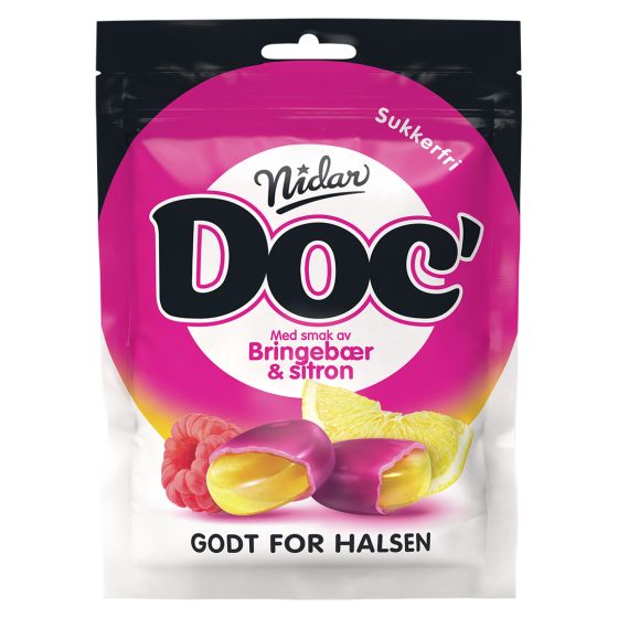 Doc Halslinser Bringebær og Sitron