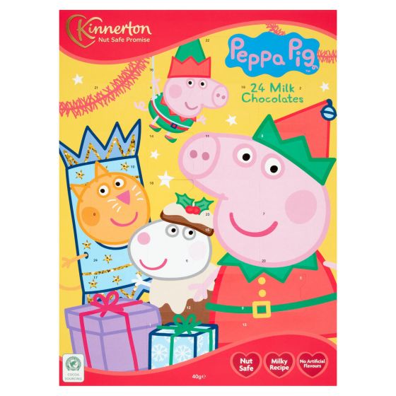 Peppa Gris adventskalender melkesjokolade