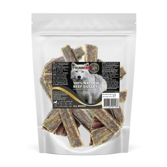 100% natural Beef gullet ingen.