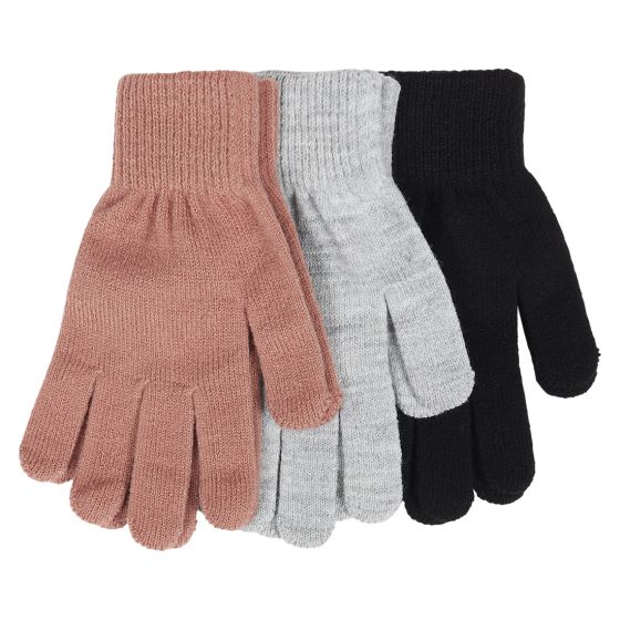 Hansker 3pk Rosa