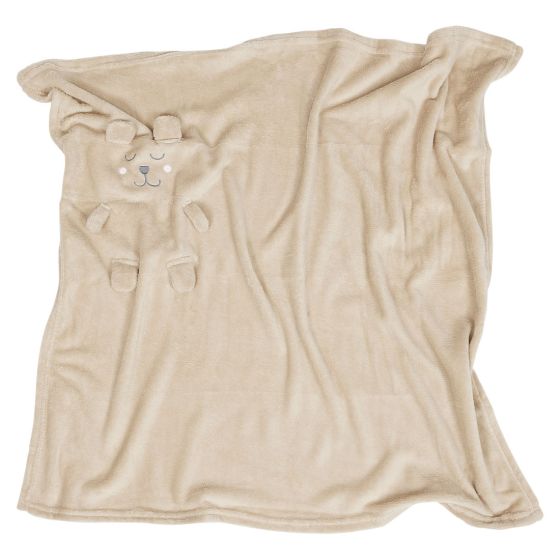 Fleeceteppe Teddy 80x80cm Beige