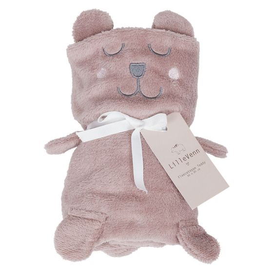 Fleeceteppe Teddy 80x80cm Rosa