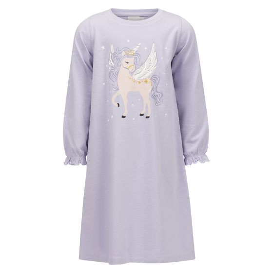Nattkjole Unicorn Star Lilla