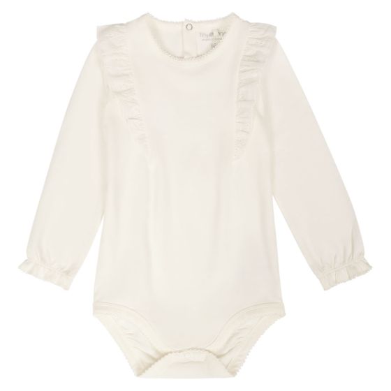 Body med broderi anglaise Offwhite