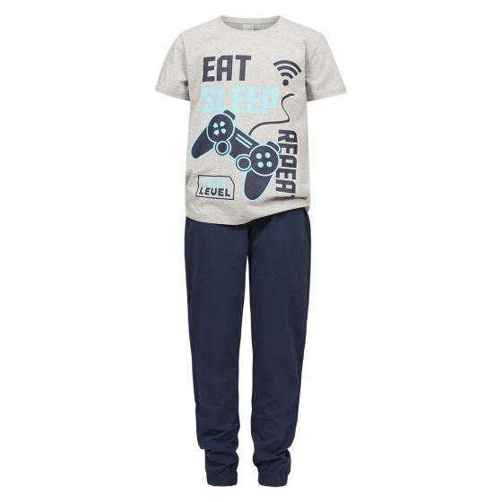 Pyjamas sett Gamer Grå-marine