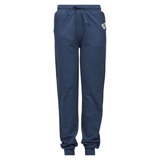 Joggebukse med lommer og knyttesnor Blå