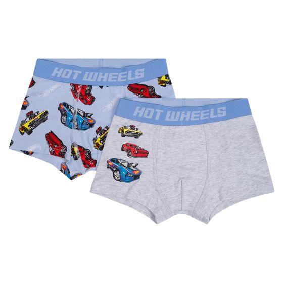 Boxer 2pk Lyseblå-gråmelert