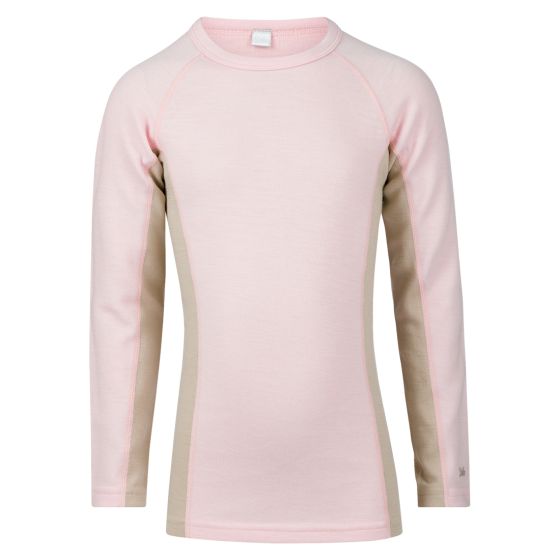Trøye i ull bambus Rosa-beige