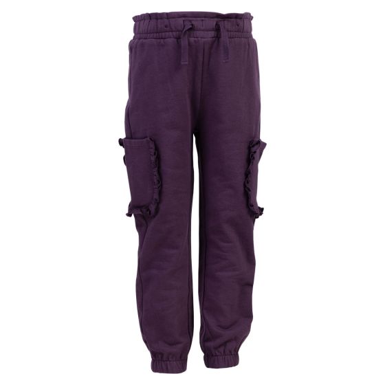 Joggebukse med sidelommer Lilla