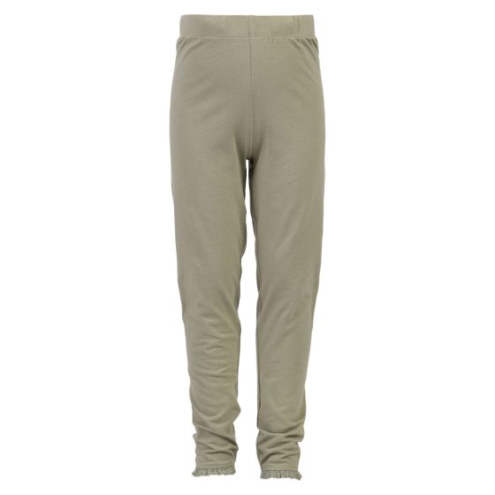 Leggings med blondekant Grønn