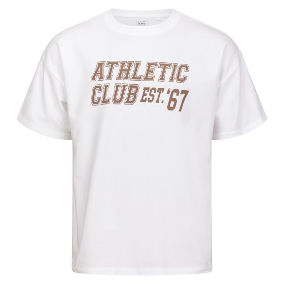 T-skjorte med trykk Hvit