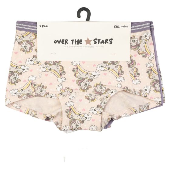 3 pk boxer enhjørning Rosa